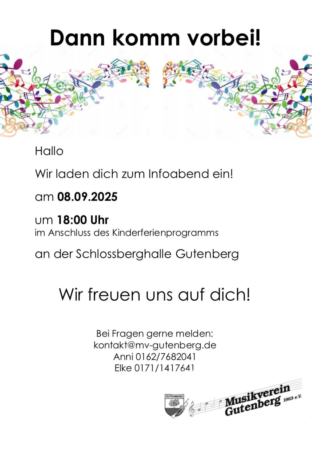 Einladung Info Abend