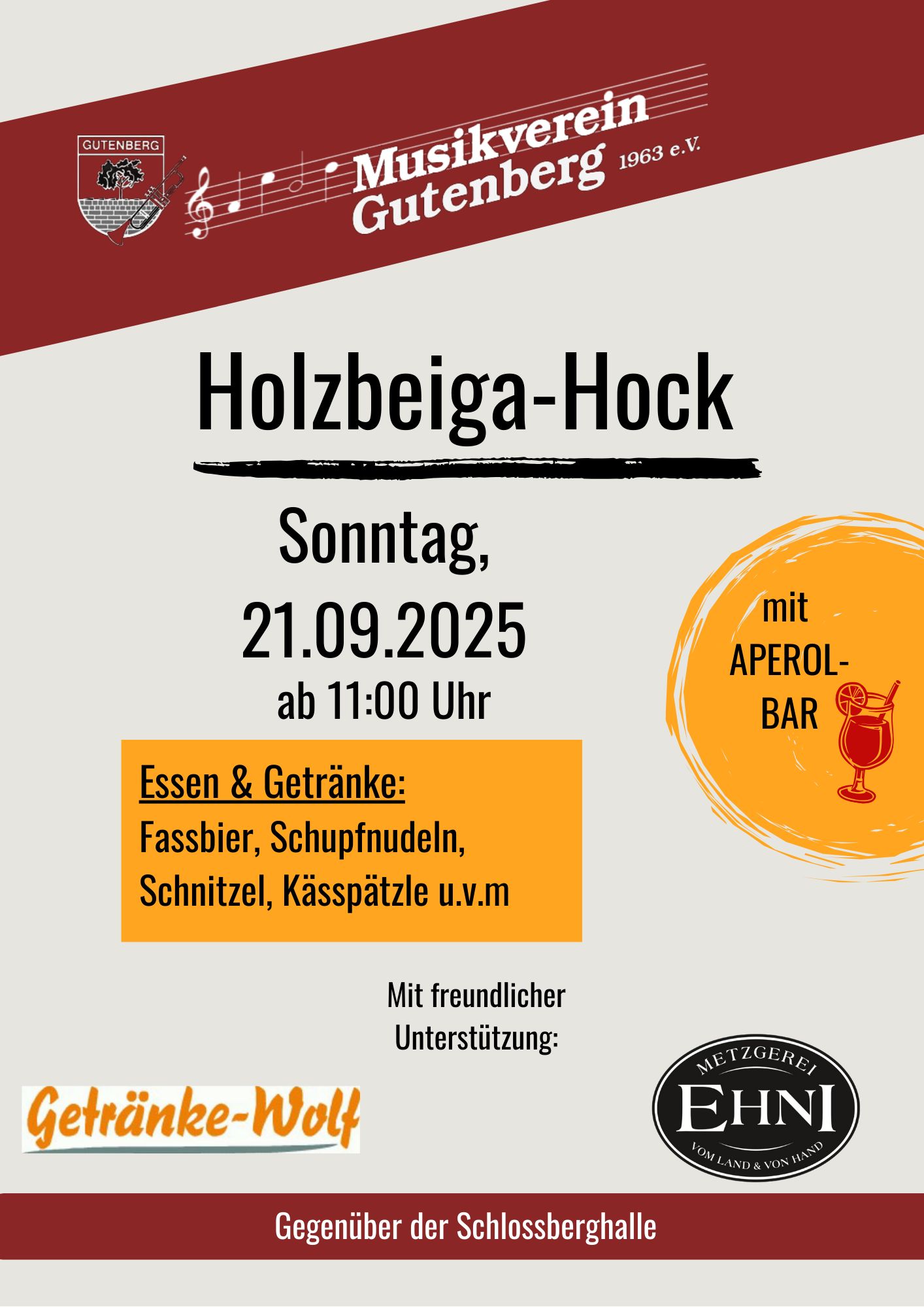 Plakat Holzbeiga Hock