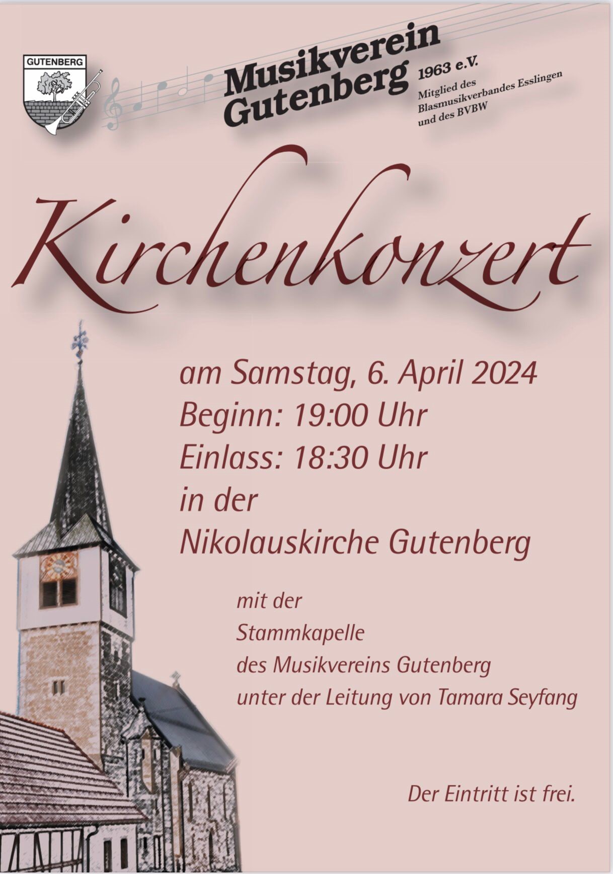 Plakat KirchenkonzertMVG 2024