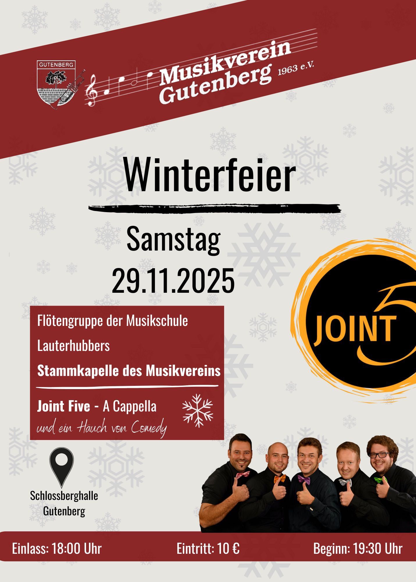 Plakat Winterfeier 2025